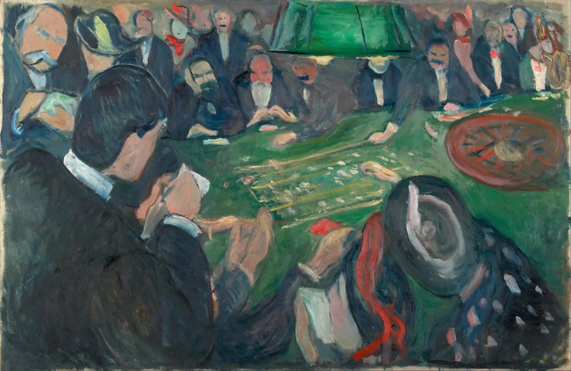 Al tavolo della roulette a Monte Carlo - Edvard Munch