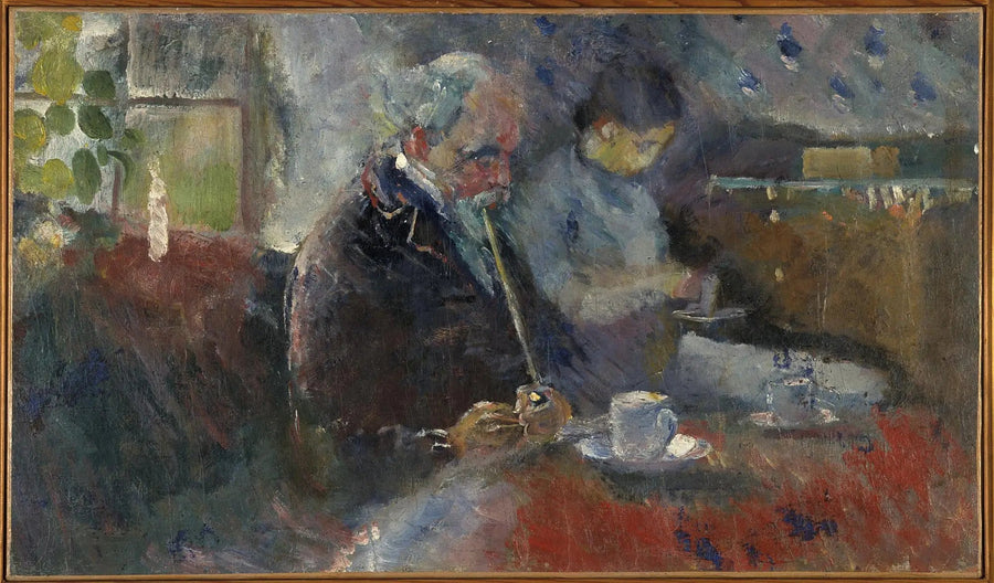 Al tavolo del caffè - Edvard Munch