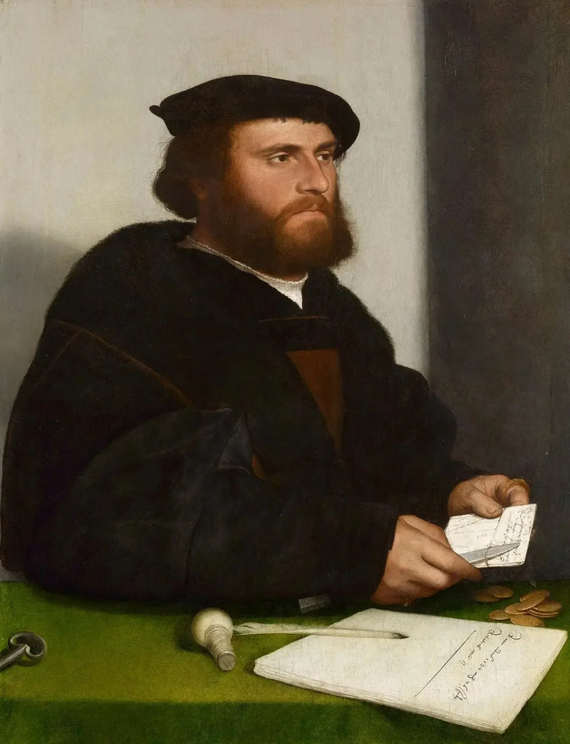 Un mercante del mercante di acciaio tedesco: 'Hans di Anversa' - Hans Holbein il Giovane