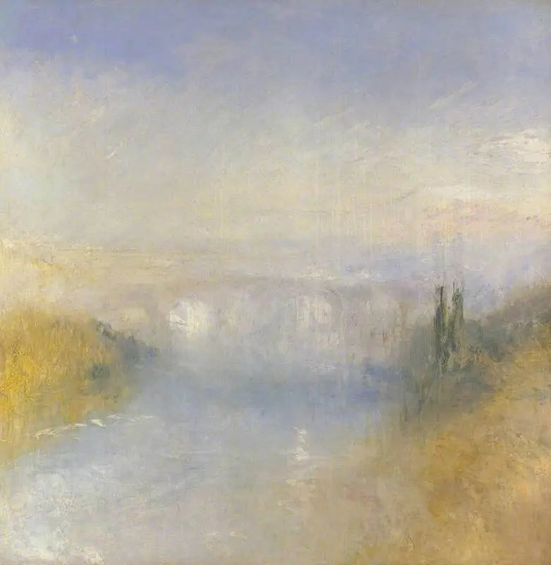 Un Fiume Visto da una Collina - J. M. W. Turner