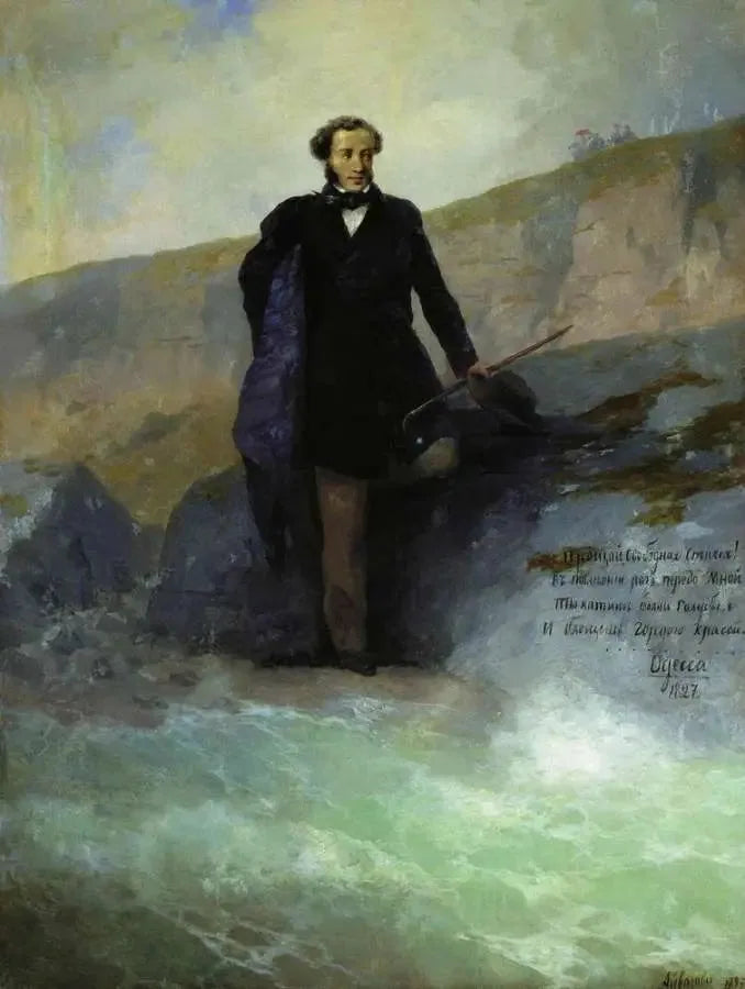 A. S. Pouchkine sulla costa del Mar Nero - Ivan Aïvazovski