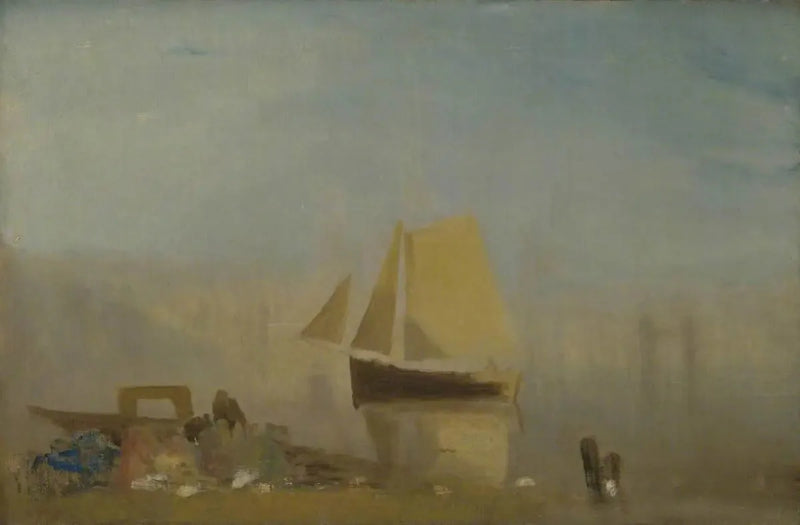 Una barca a vela a Rouen - J. M. W. Turner