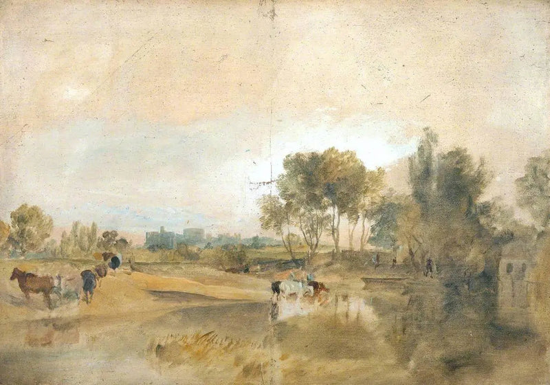 Un Ramo del Tamigi con il Castello di Windsor in lontananza - J. M. W. Turner