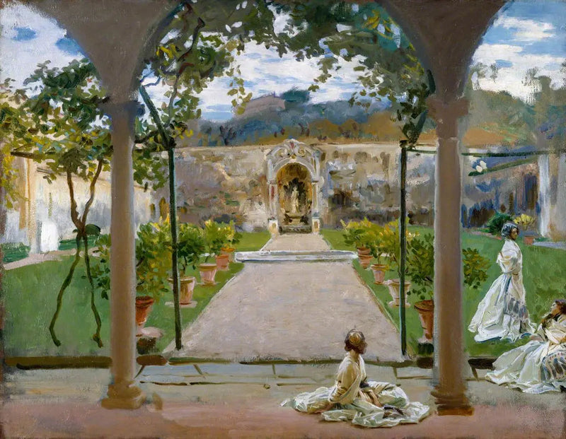A Torre Galli: Donne in un giardino - John Singer Sargent