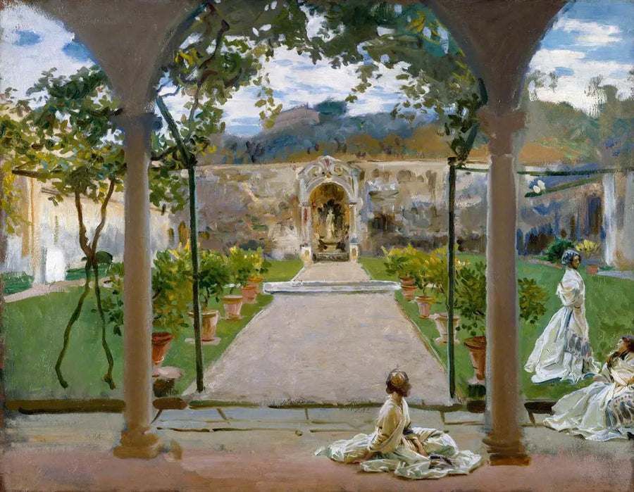 A Torre Galli: Donne in un giardino - John Singer Sargent