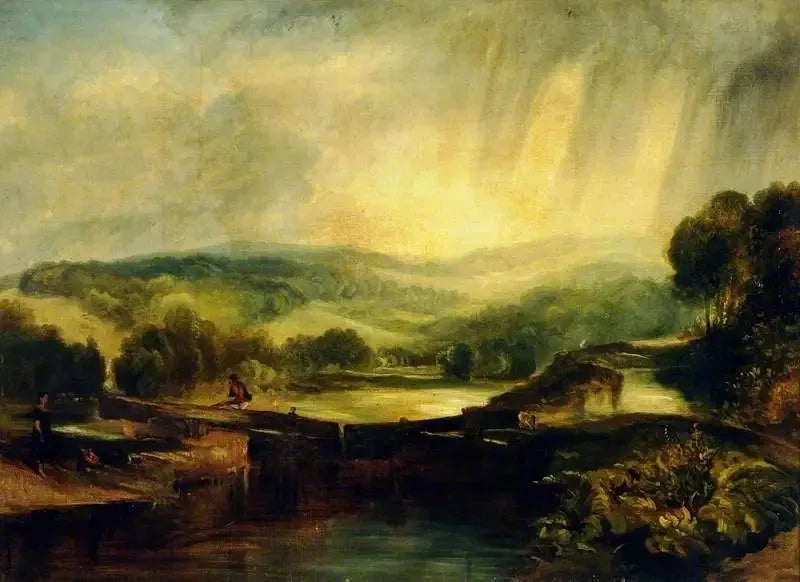 Una vista sul Colne, Moor Park, Hertfordshire - J. M. W. Turner
