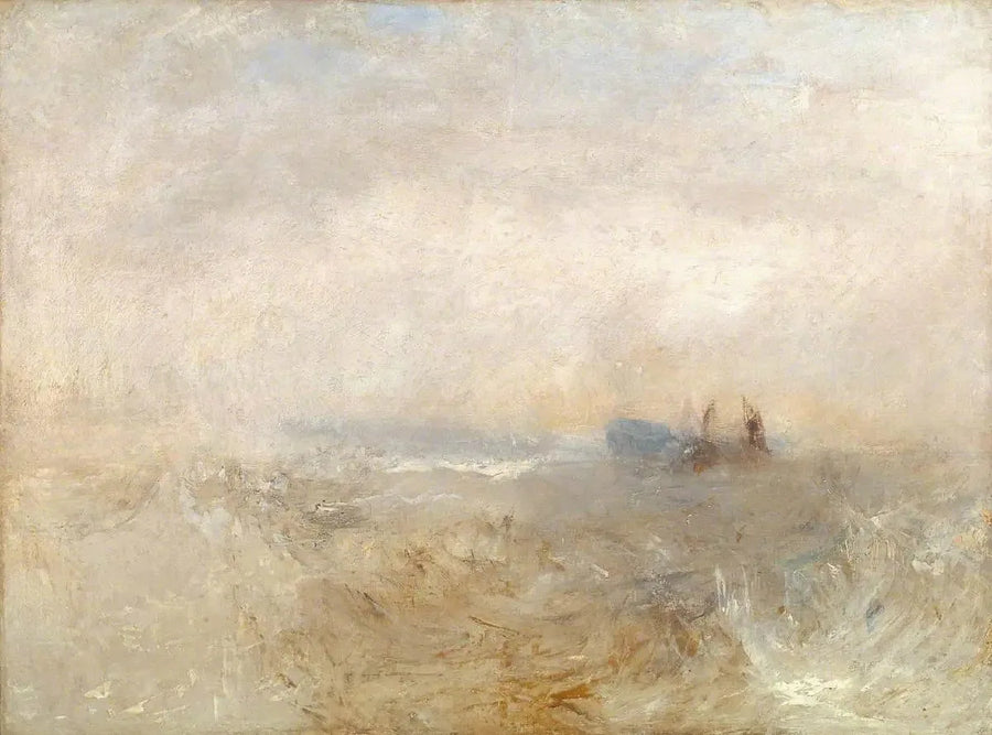 Un relitto, con barche da pesca - J. M. W. Turner