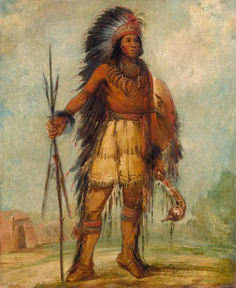 A-wun-ne-wa-be, uccello del tuono - George Catlin
