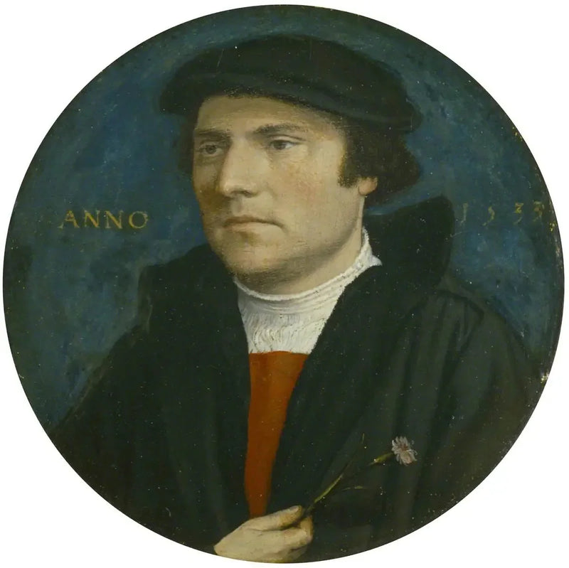 Un giovane uomo con un rosa - Hans Holbein il Giovane