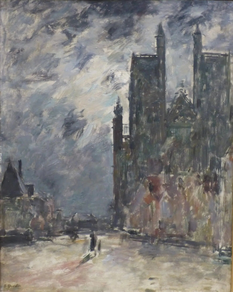Abbeville. La chiesa di Saint-Vulfran - Eugène Boudin