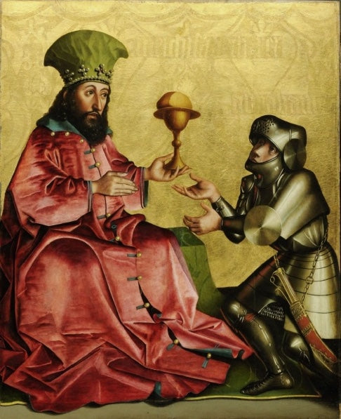 Abraham e Melchisedek - Konrad Witz