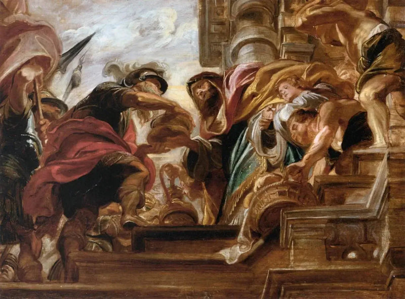 Abraham e Melchisedec - Peter Paul Rubens