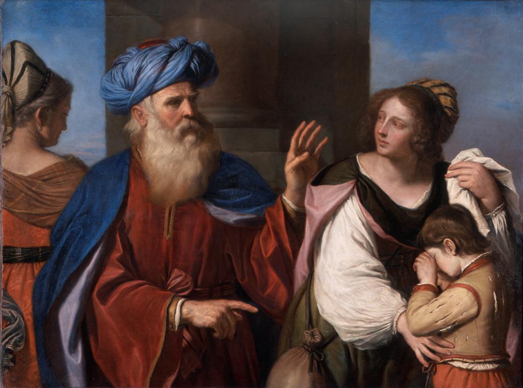 Abraham che ripudia Agar - Guercino