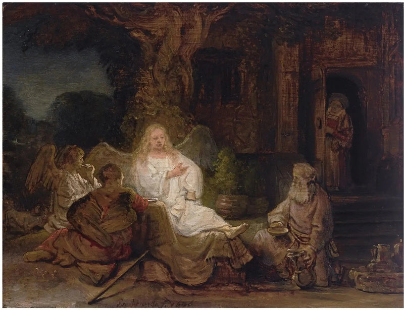 Abramo e i tre angeli - Rembrandt