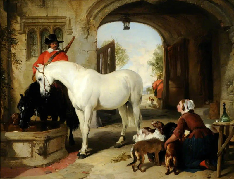 Abbeveratoio per cavalli - Edwin Henry Landseer