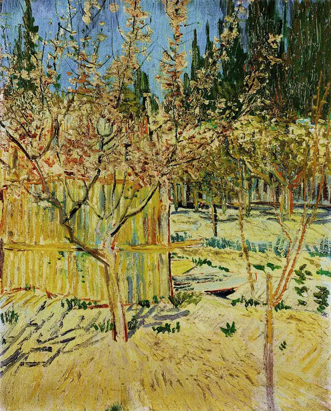 Abricotiers en fleurs - Vincent van Gogh image 1 reproduction d’œuvre d’art à l’huile