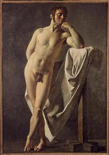 Académie d'homme - Jean-Auguste-Dominique Ingres image 1 reproduction artisanale de tableau