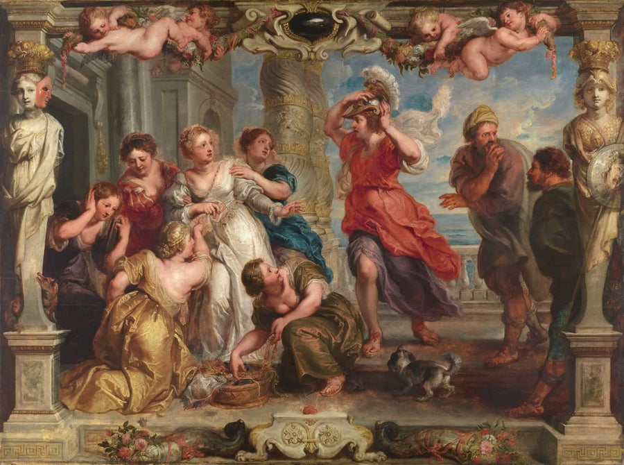 Achille scoperto da Ulisse tra le ragazze di Lycomède - Peter Paul Rubens