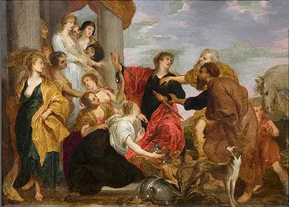 Achille riconosce le ragazze di Lycomède - Antoine van Dyck