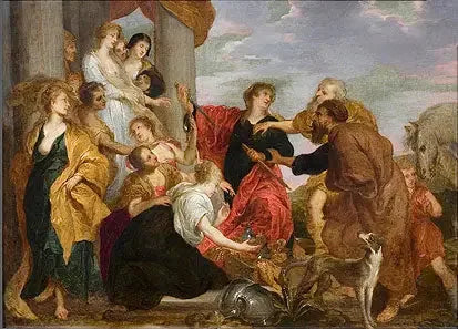 Achille riconosce le ragazze di Lycomède - Antoine van Dyck