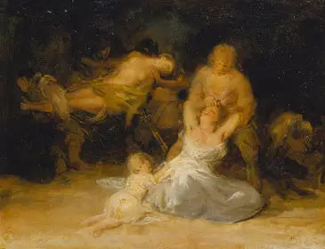 Atto di violenza contro due donne - Francisco de Goya