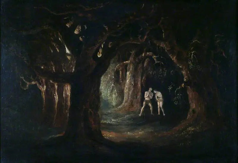 Adam ascoltando la voce di Dio Onnipotente - John Martin