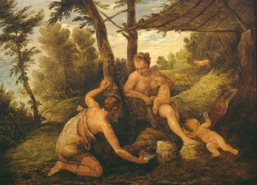 Adamo ed Eva dopo l'espulsione (da Paolo Véronèse e il suo atelier) - David Teniers il Giovane