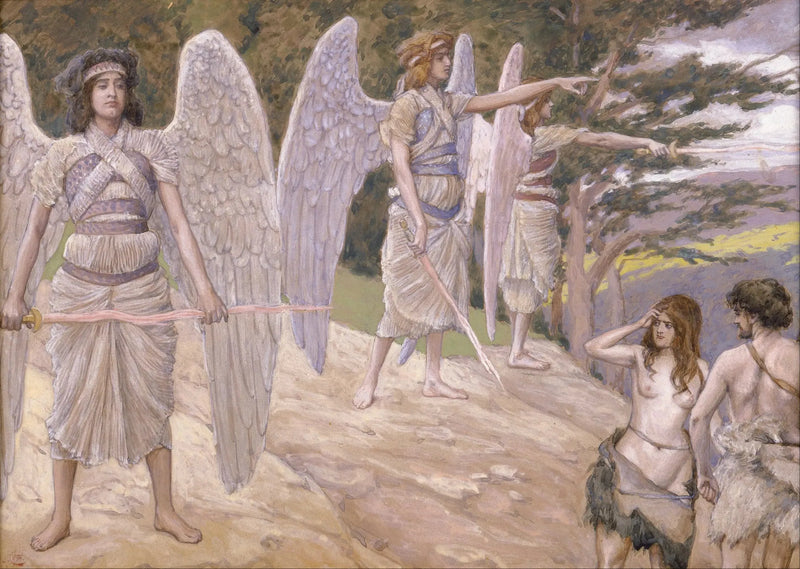 Adam e Eva cacciati dal paradiso - James Tissot
