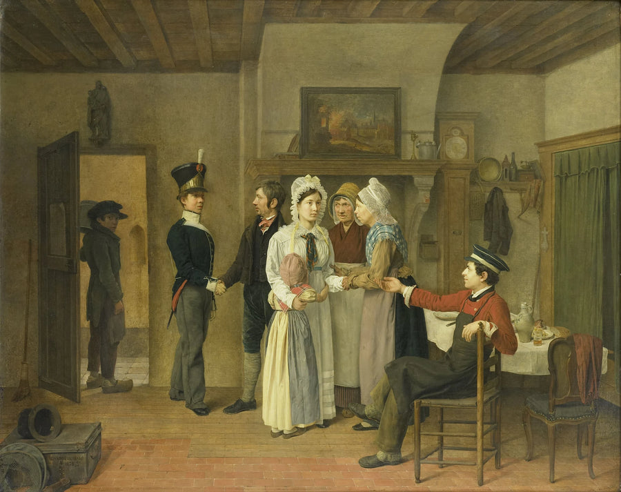 Les adieux du soldat - Charles Van Beveren