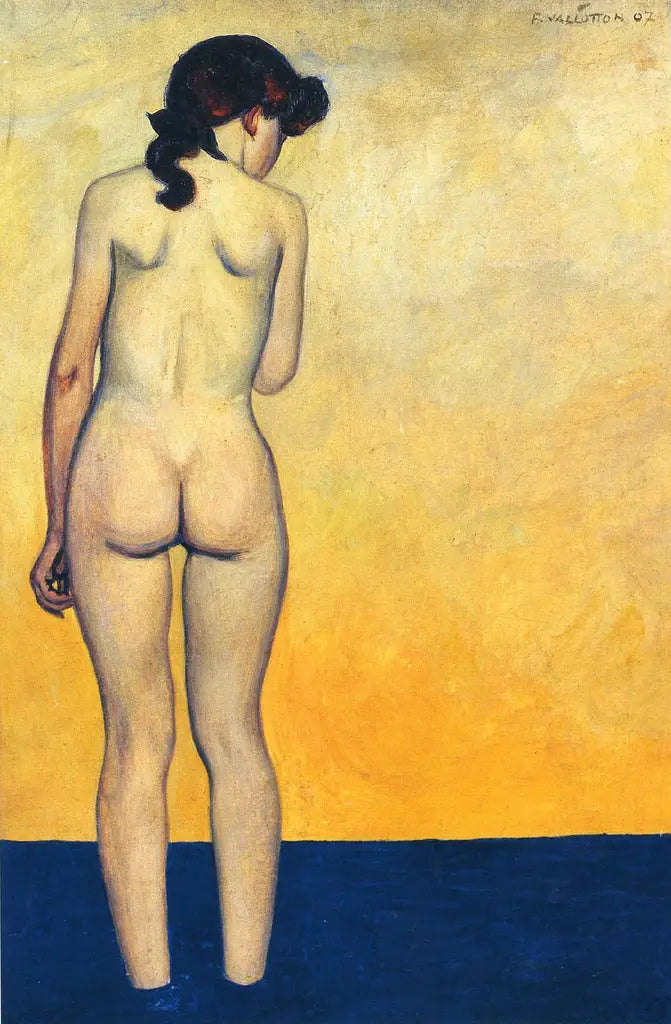 Adolescente che entra nell'acqua - Félix Vallotton