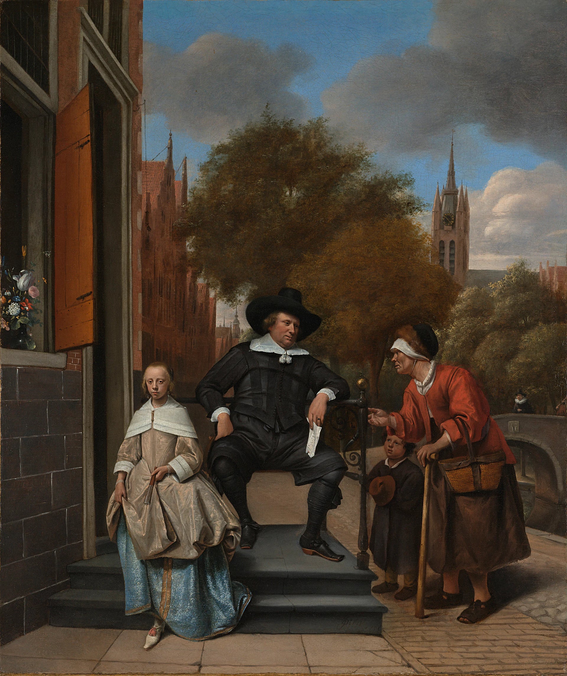 Adolf et Catharina Croeser au Vieux Delft - Jan Steen