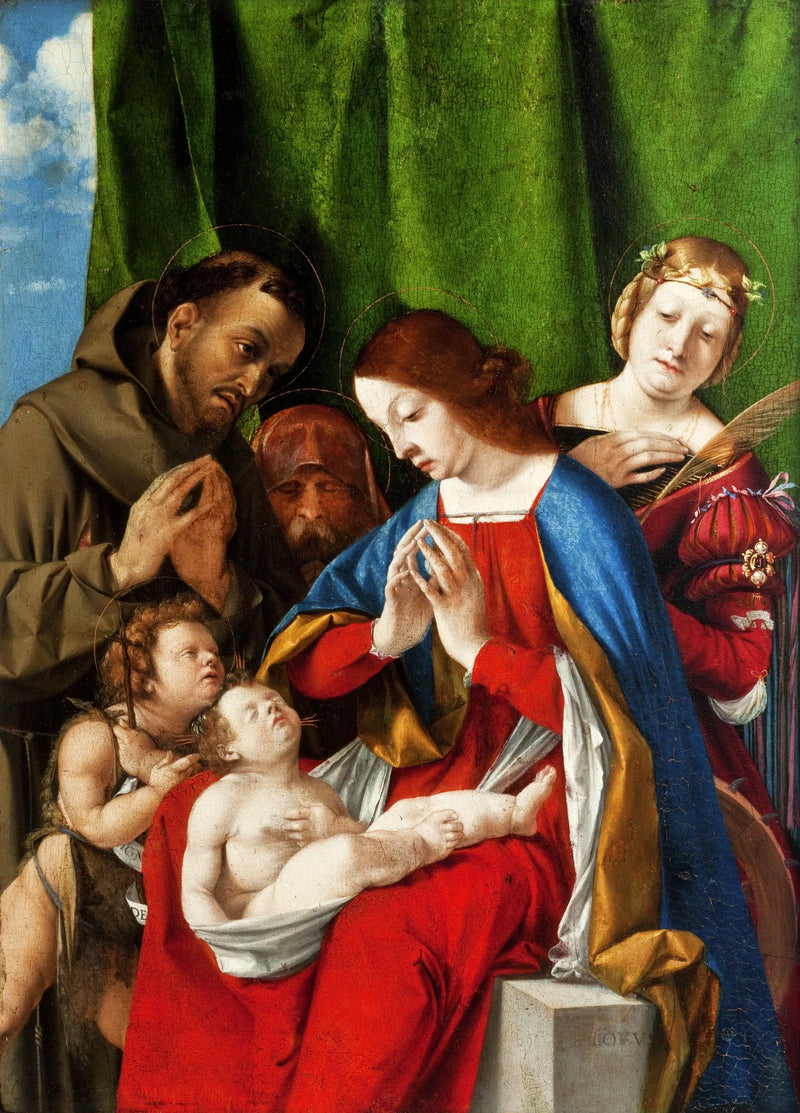 Adorazione del Bambino - Lorenzo Lotto