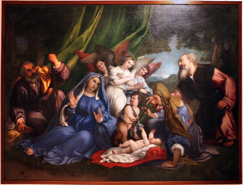 Adorazione del bambino - Lorenzo Lotto