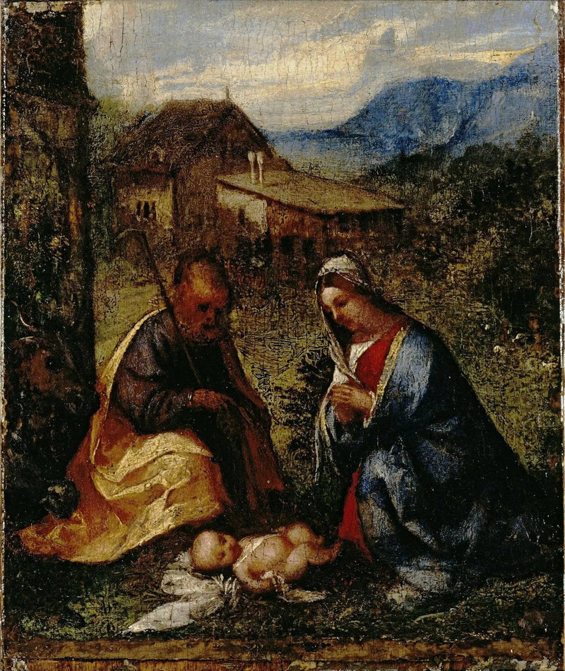 Adorazione del Bambino - Titian