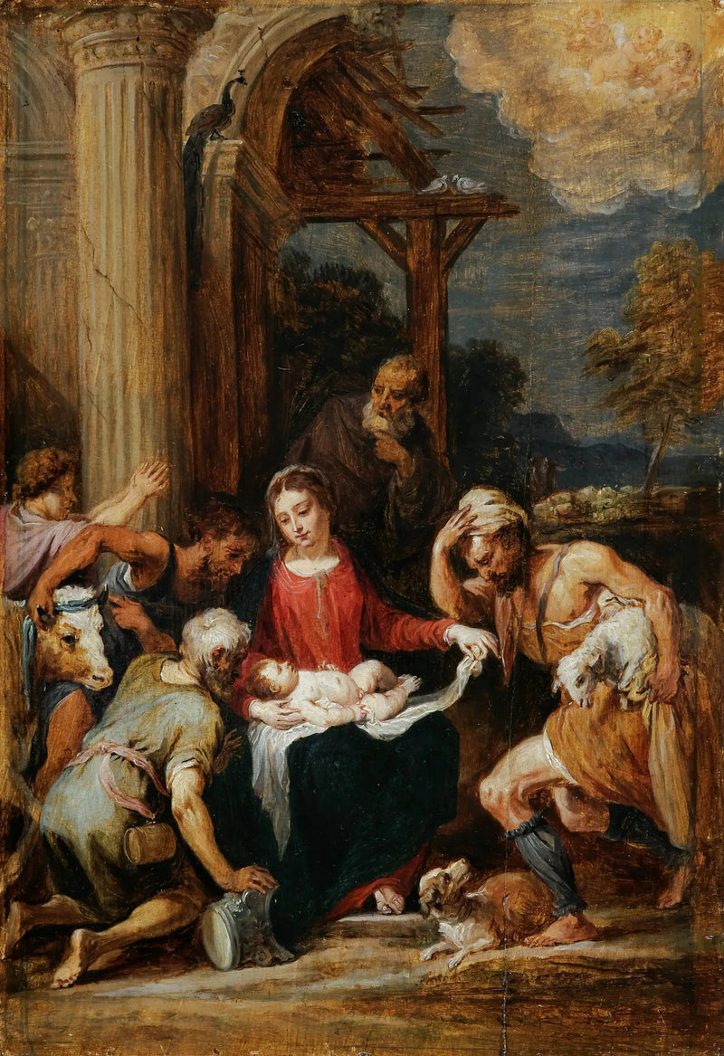 Adorazione dei pastori, d'après Andrea Schiavone - David Teniers il Giovane