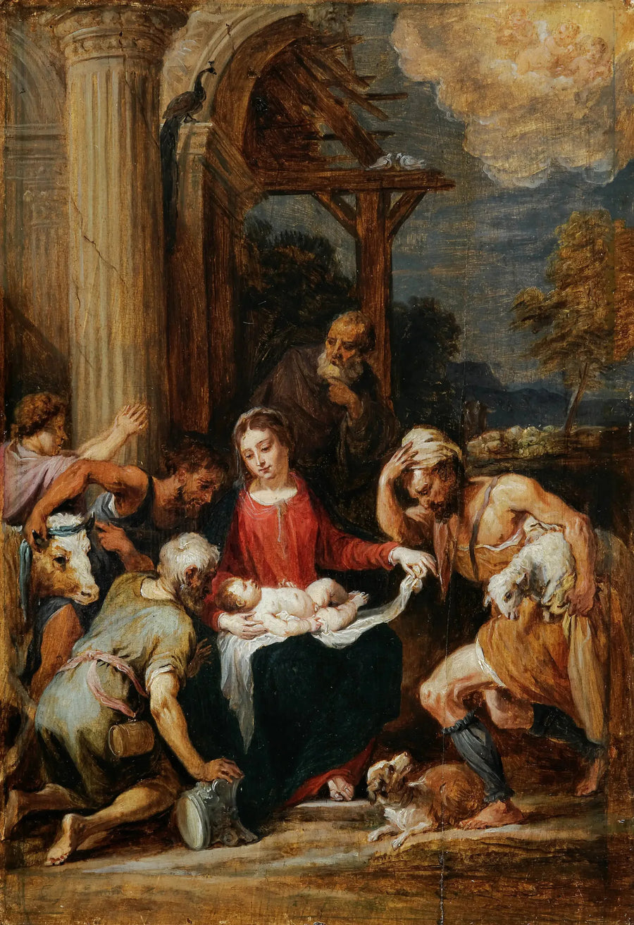 Adorazione dei pastori, d'après Andrea Schiavone - David Teniers il Giovane