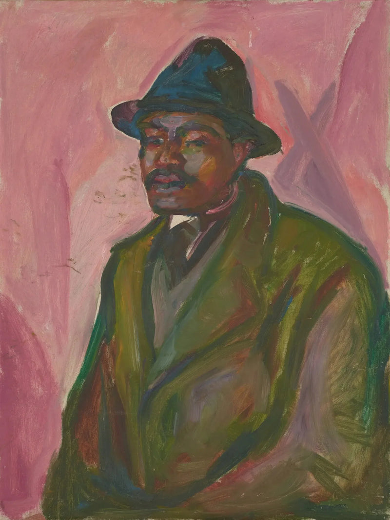 Africano con mantello verde - Edvard Munch