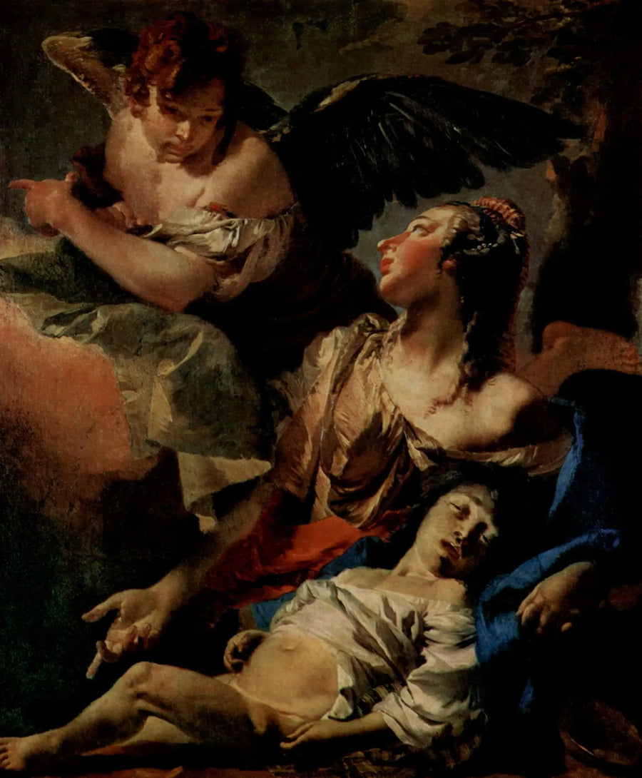Agar e Ismaël nel deserto - Giovanni Battista Tiepolo