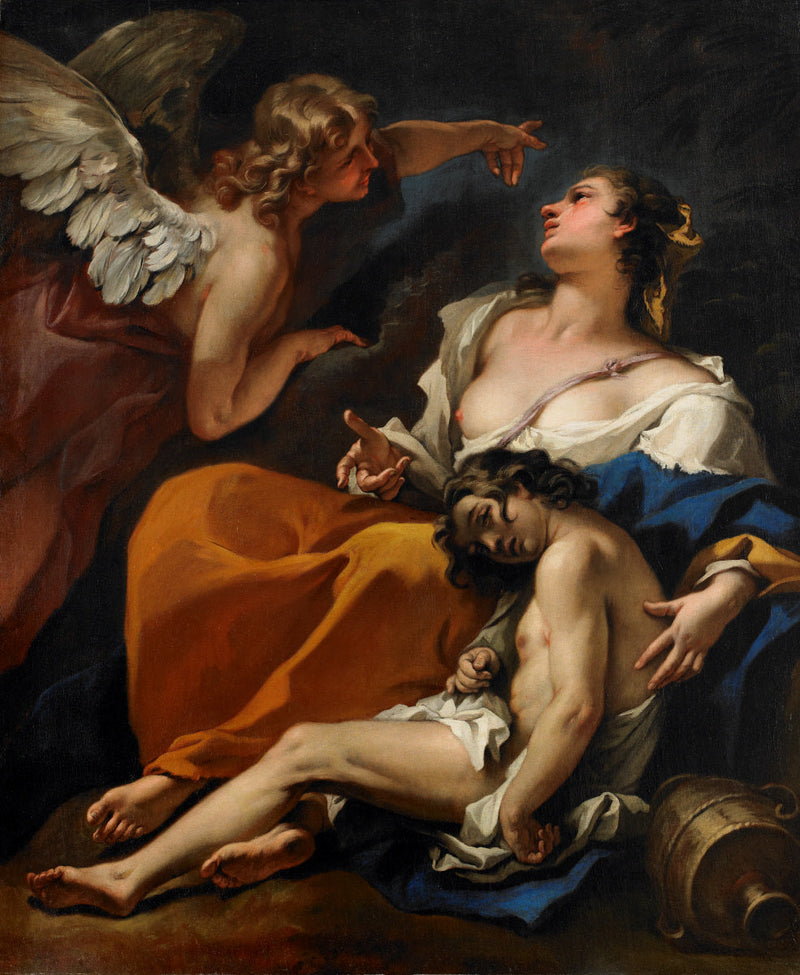 Agar e Ismaele salvati dall'angelo - Sebastiano Ricci