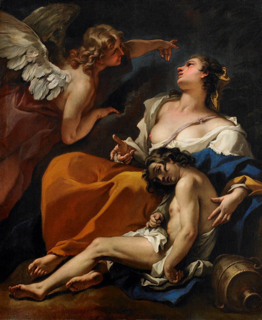 Agar e Ismaele salvati dall'angelo - Sebastiano Ricci