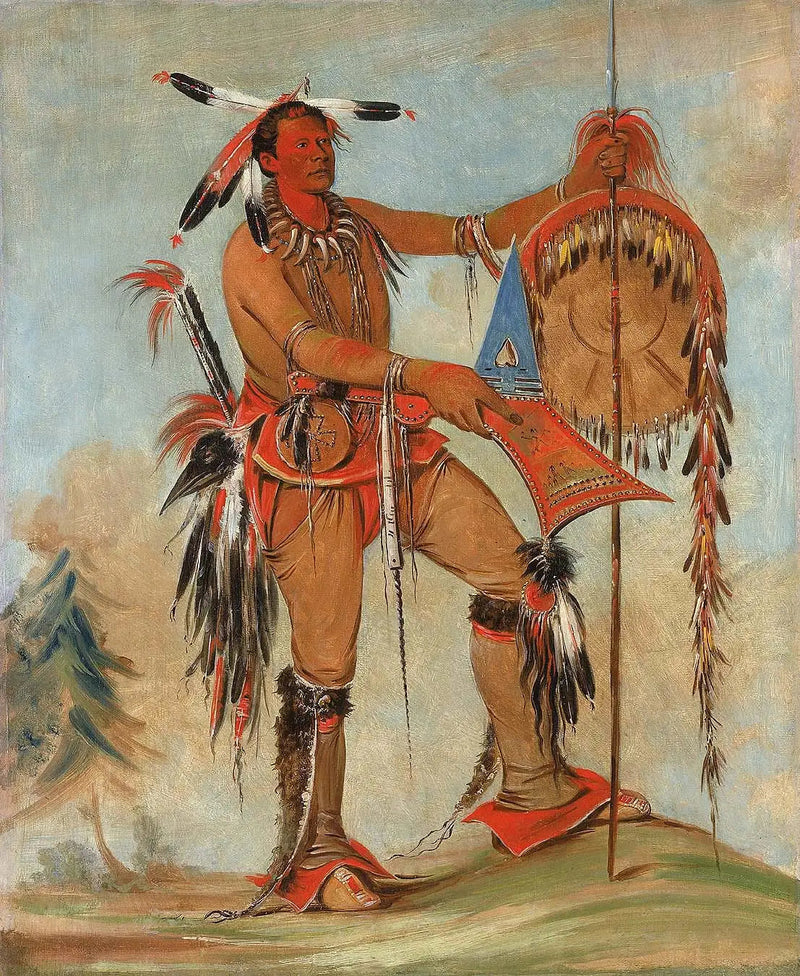 Ah-móu-a, la balena, uno dei principali eroi di Kee-o-kúk - George Catlin