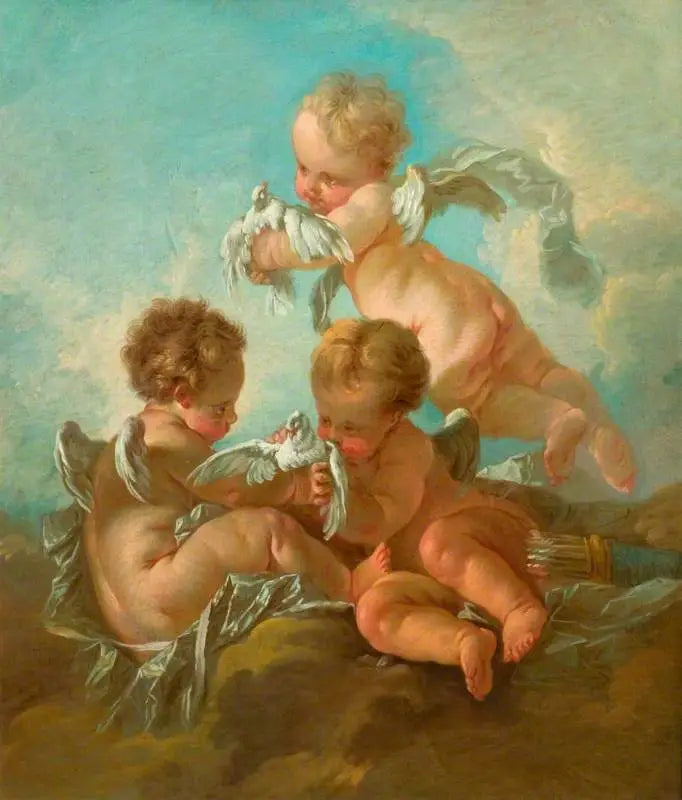 Aria : Tre putti con uccelli - François Boucher