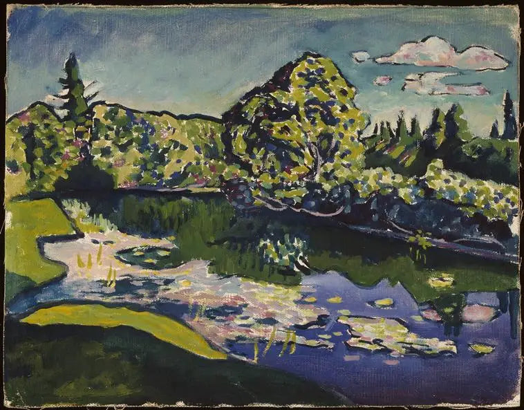 Akhtyrka, stagno del parco - Vassily Kandinsky