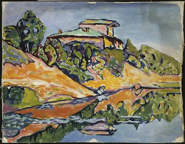 Akhtyrka, una datcha vicina al lago - Vassily Kandinsky