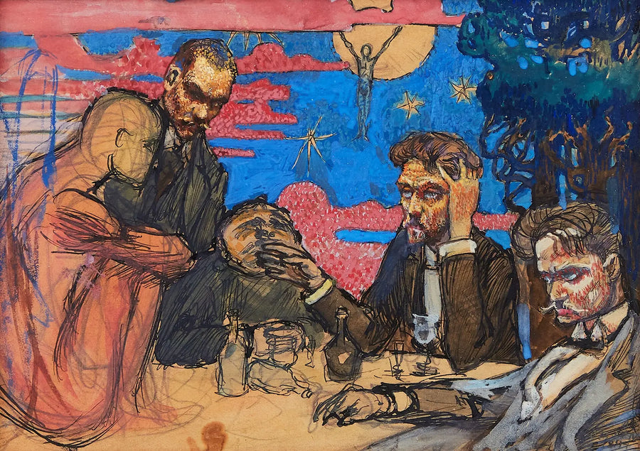 Étude pour Le Problème (Symposium) - Akseli Gallen-Kallela