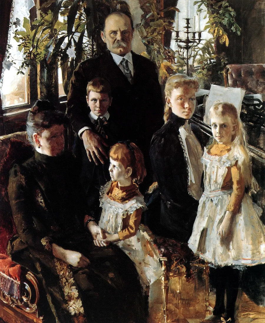 Antti Ahlström et sa famille - Akseli Gallen-Kallela