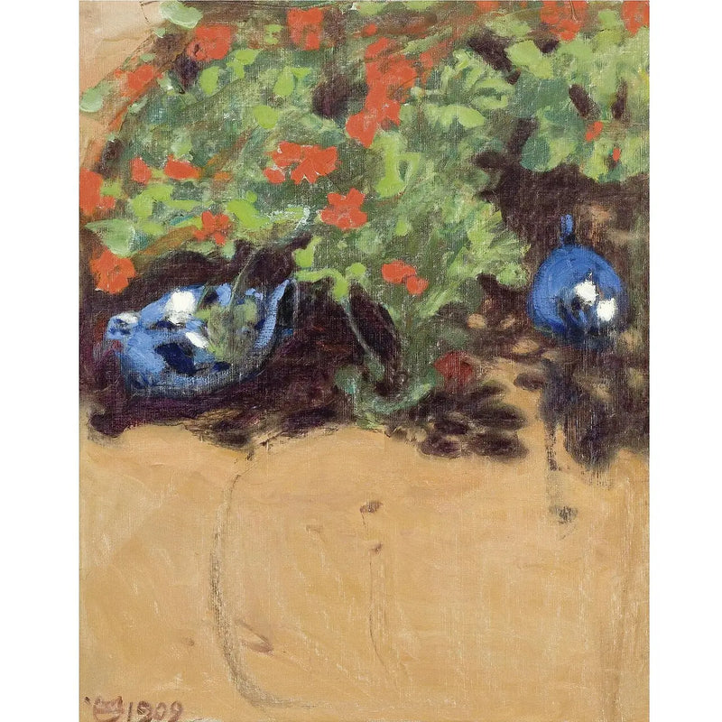 Paysage aux oiseaux bleus - Akseli Gallen-Kallela