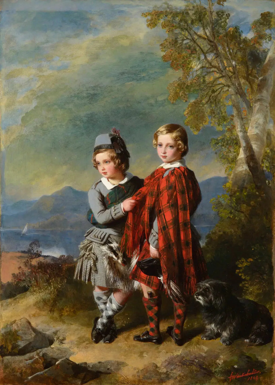 Albert Edward, principe di Galles, avec le prince Alfred - Franz Xaver Winterhalter
