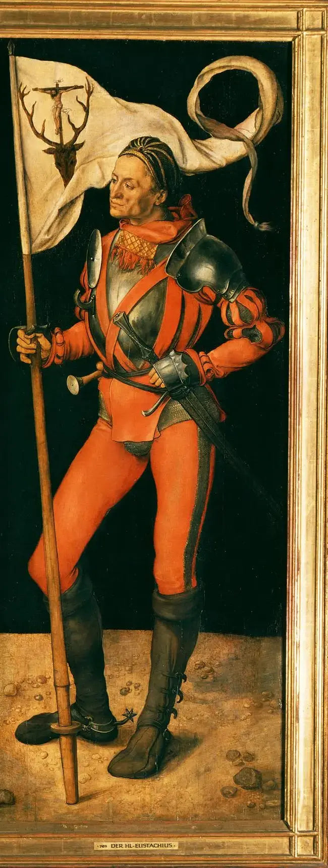 Lukas Paumgartner en saint Eustache, peinture d’Albrecht Dürer