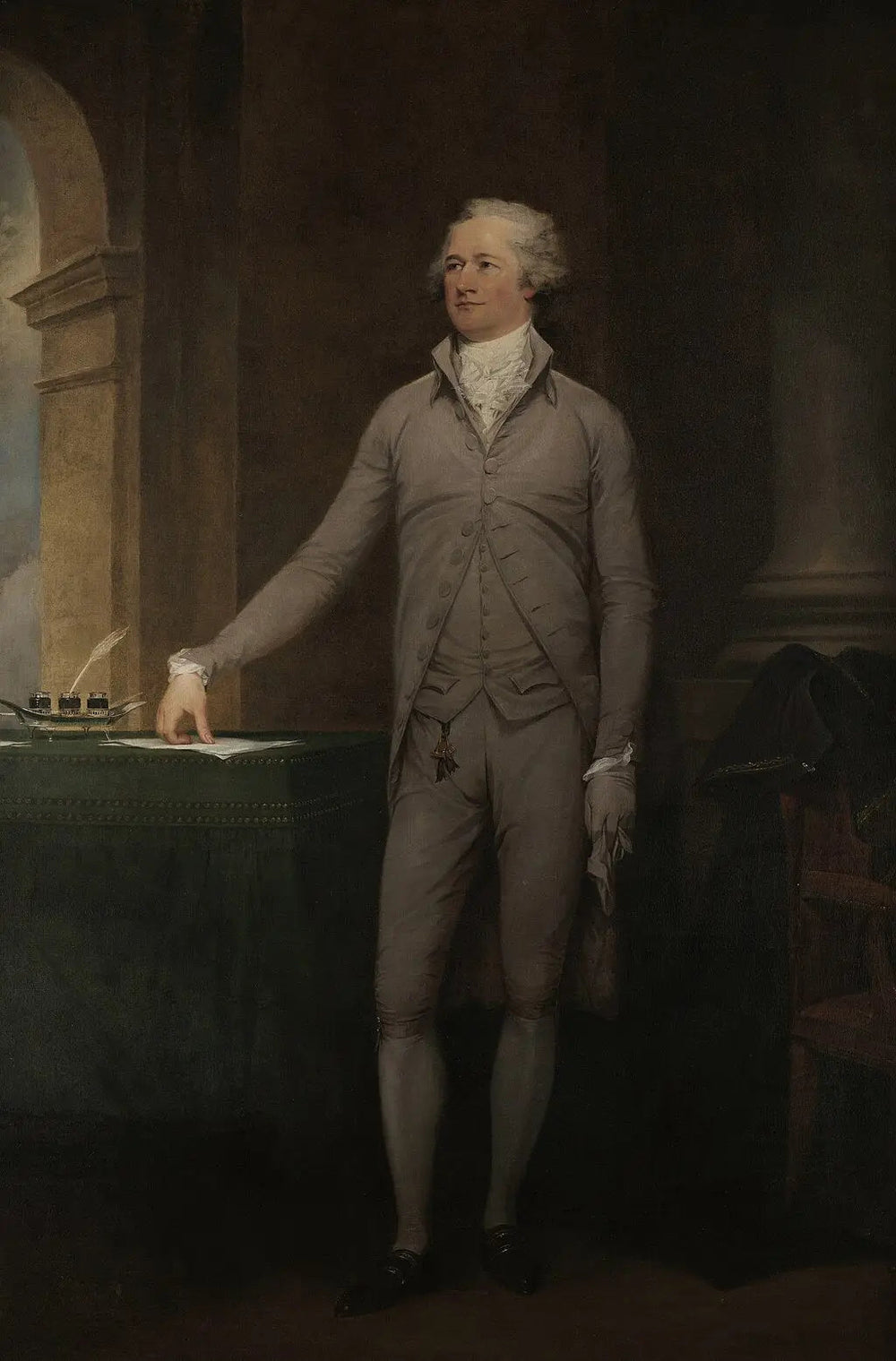 Alexandre Hamilton - John Trumbull image 1 reproduction de peinture à l’huile